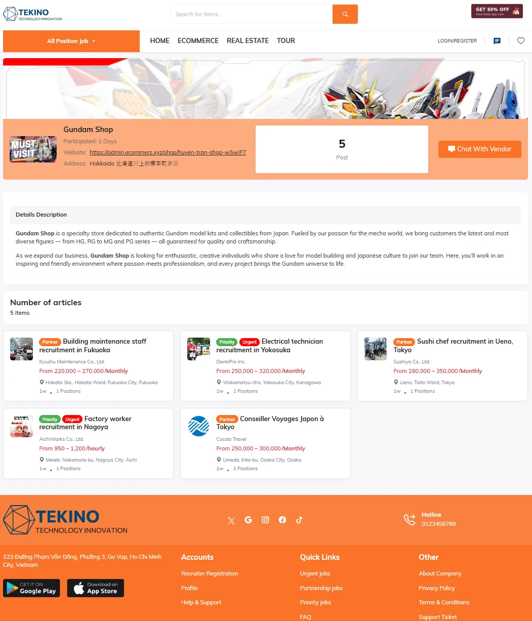 Đội ngũ hỗ trợ